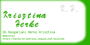 krisztina herke business card